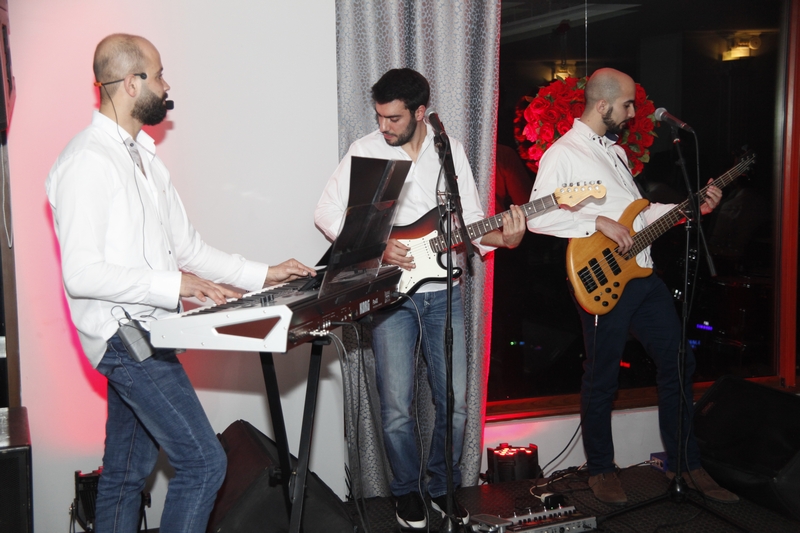 Charbel Khalil and the band at Burj on Bay 